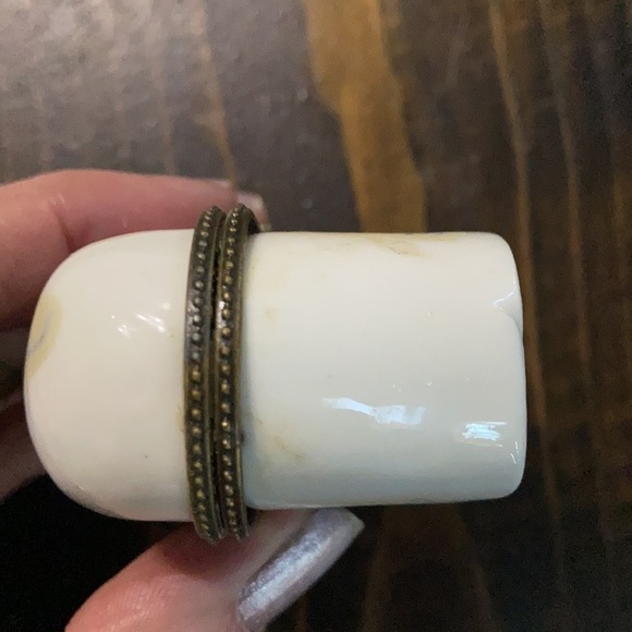 VINTAGE Blue Delft Floral Rectangle Trinket Box - Picture 11 of 13